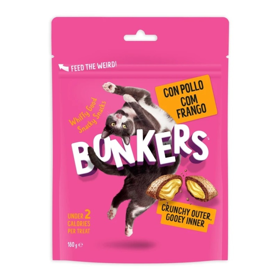 BONKERS CAT TREATS DRY PAW LICKIN CHICKEN 180gr ΓΑΤΑ