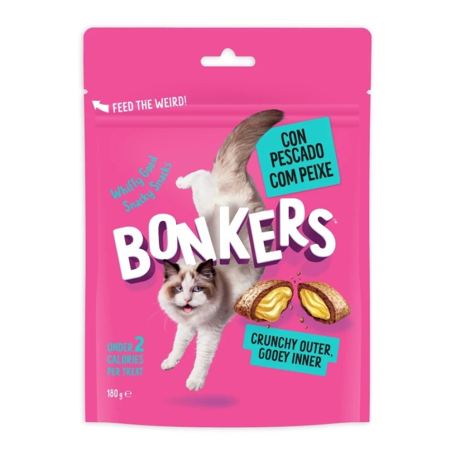 BONKERS CAT TREATS DRY SEAFOOD & EAT IT 180gr ΓΑΤΑ