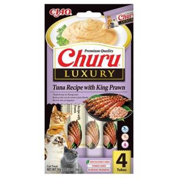 CHURU CAT LUXURY TUNA WITH KING PRAWN 56gr