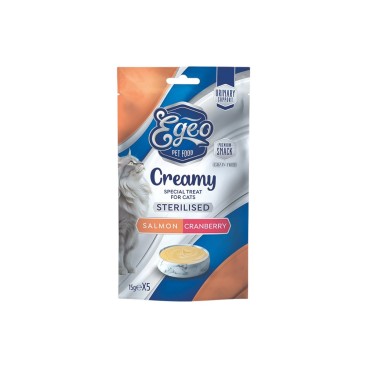 EGEO CAT CREAMY SALMON & CRANBERRY 5x15gr