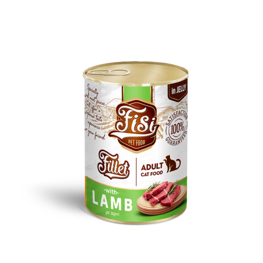 FISI FILLET CAT ADULT ΑΡΝΙ ΣΕ ΖΕΛΕ 400gr FISI