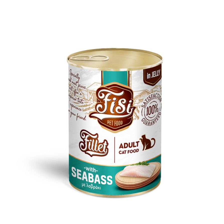 FISI FILLET CAT ADULT ΛΑΥΡΑΚΙ ΣΕ ΖΕΛΕ 400gr FISI