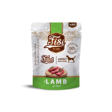 FISI FILLET ADULT DOG ΑΡΝΙ ΣΕ ΖΕΛΕ POUCH 500gr