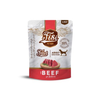 FISI FILLET ADULT DOG ΒΟΔΙΝΟ ΣΕ ΖΕΛΕ POUCH 500gr