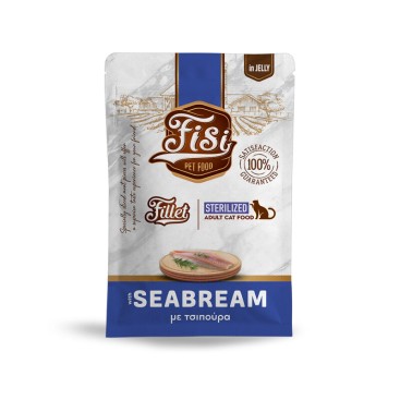 FISI FILLET CAT STERILIZED ΤΣΙΠΟΥΡΑ ΣΕ ΖΕΛΕ POUCH 85gr