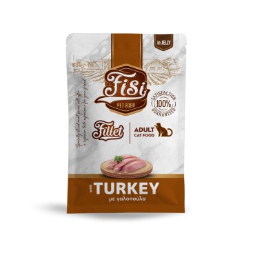 FISI FILLET ADULT CAT ΓΑΛΟΠΟΥΛΑ ΣΕ ΖΕΛΕ POUCH 85gr