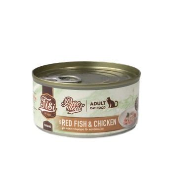 FISI PURE MEAT CAT ADULT ΚΟΚΚΙΝΟΨΑΡΟ & ΚΟΤΟΠΟΥΛΟ 170gr