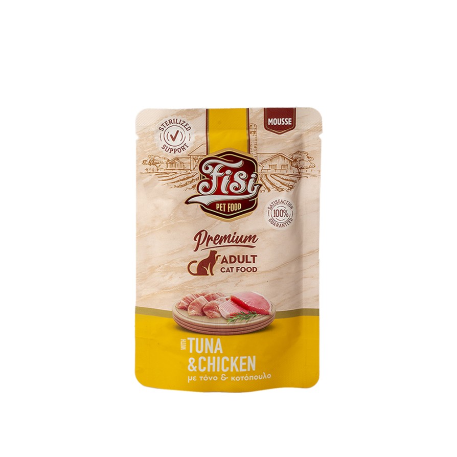 FISI CAT ADULT ΤΟΝΟΣ & ΚΟΤΟΠΟΥΛΟ 80gr ΓΑΤΑ