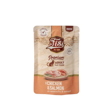 FISI CAT ADULT ΚΟΤΟΠΟΥΛΟ & ΣΟΛΟΜΟΣ 80gr