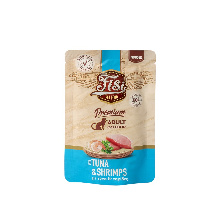 FISI CAT ADULT ΤΟΝΟΣ & ΓΑΡΙΔΕΣ 80gr FISI