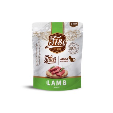 FISI FILLET CAT ADULT ΑΡΝΙ ΣΕ ΖΕΛΕ POUCH 300gr