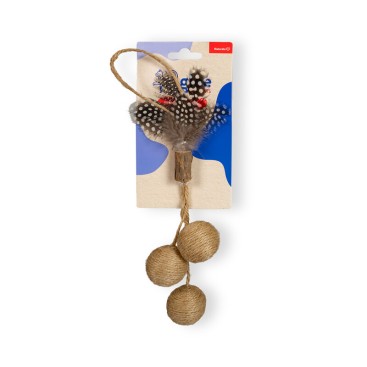 GLEE ΠΑΙΧΝΙΔΙ ΓΑΤΑΣ JINGLE BELLS ΜΕ JUTE & ACTINIDIA