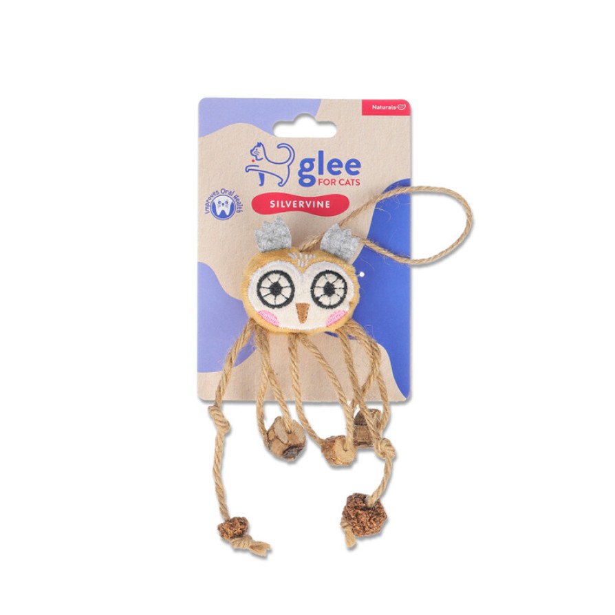 GLEE ΠΑΙΧΝΙΔΙ ΓΑΤΑΣ JUTE OWL 23.5cm GLEE