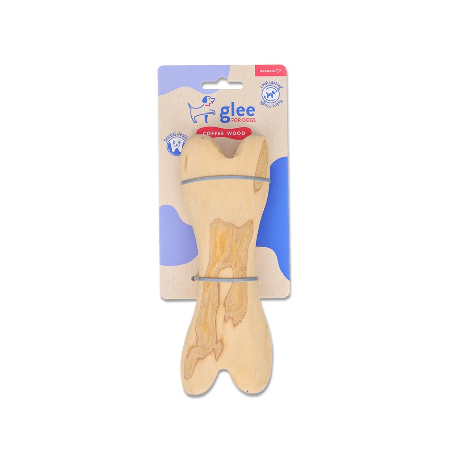 GLEE ΠΑΙΧΝΙΔΙ ΣΚΥΛΟΥ COFFEE WOOD BONE L 20cm ΣΚΥΛΟΣ