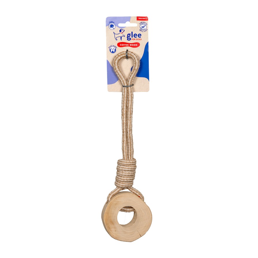 GLEE ΠΑΙΧΝΙΔΙ ΣΚΥΛΟΥ COFFEE WOOD WHEEL 31cm ΣΚΥΛΟΣ