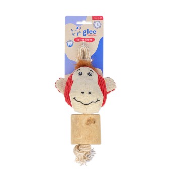GLEE ΠΑΙΧΝΙΔΙ ΣΚΥΛΟΥ COFFEE WOOD MONKEY 25cm