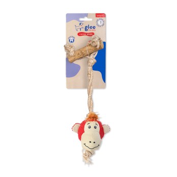 GLEE ΠΑΙΧΝΙΔΙ ΣΚΥΛΟΥ COFFEE WOOD MONKEY SWING 30cm