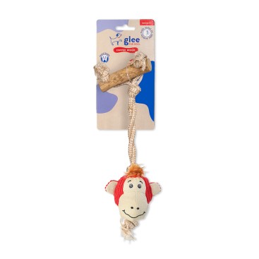 GLEE ΠΑΙΧΝΙΔΙ ΣΚΥΛΟΥ COFFEE WOOD MONKEY SWING 30cm