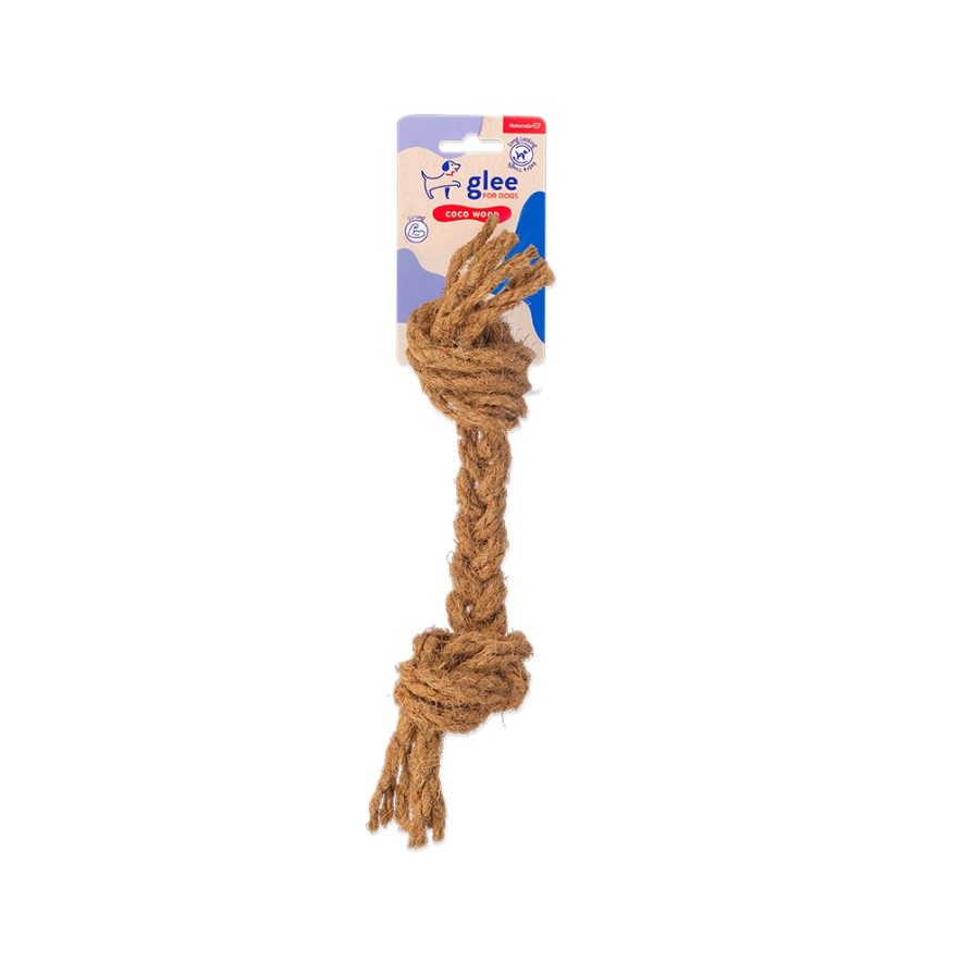 GLEE ΠΑΙΧΝΙΔΙ ΣΚΥΛΟΥ COCO ROPE WITH KNOTS S 30cm ΣΚΥΛΟΣ