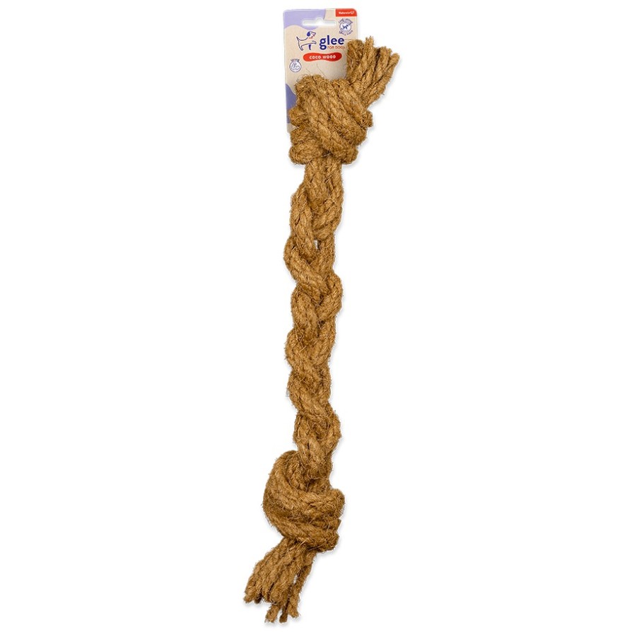 GLEE ΠΑΙΧΝΙΔΙ ΣΚΥΛΟΥ COCO ROPE WITH KNOTS L 55cm ΣΚΥΛΟΣ