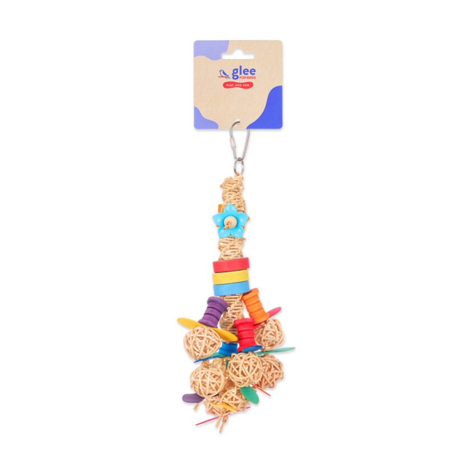 GLEE ΠΑΙΧΝΙΔΙ ΠΤΗΝΩΝ VINE TWIST & BALLS 22cm GLEE 