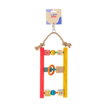 GLEE ΠΑΙΧΝΙΔΙ ΠΤΗΝΩΝ WOODEN ABACUS RATTLE 27cm