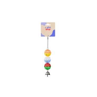 GLEE ΠΑΙΧΝΙΔΙ ΠΤΗΝΩΝ3 LATTICE BALLS WITH BELL 23cm