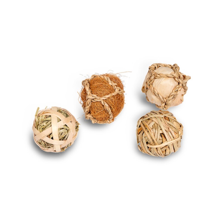 GLEE ΠΑΙΧΝΙΔΙ ΤΡΩΚΤΙΚΩΝ NATURE VALUE BALL 4pcs 5cm GLEE