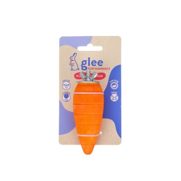 GLEE ΠΑΙΧΝΙΔΙ ΤΡΩΚΤΙΚΩΝ WOODEN CARROT TO GNAW 7,5cm