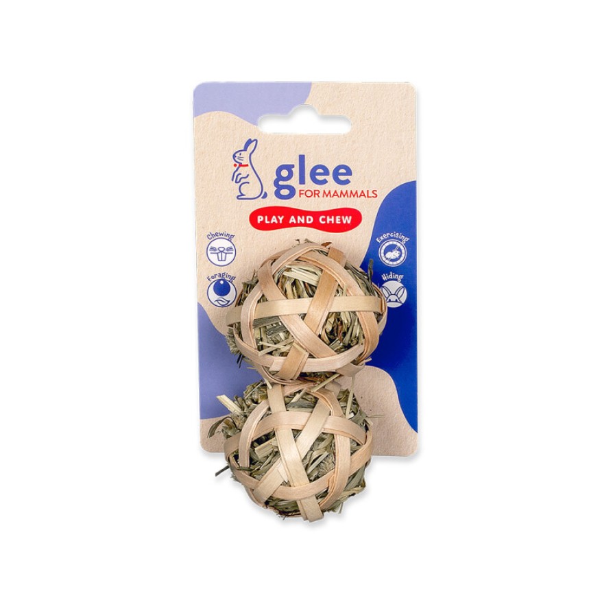 GLEE ΛΙΧΟΥΔΙΑ ΤΡΩΚΤΙΚΩΝ TIMOTHY HAY STUFFED BALL 2pcs 5cm GLEE