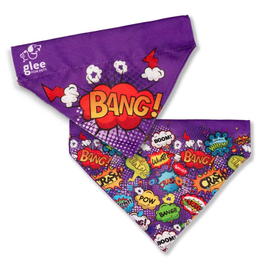 GLEE BANDANA PURPLE BOOM L/XL 28,5cm x 20,5cm x5cm GLEE