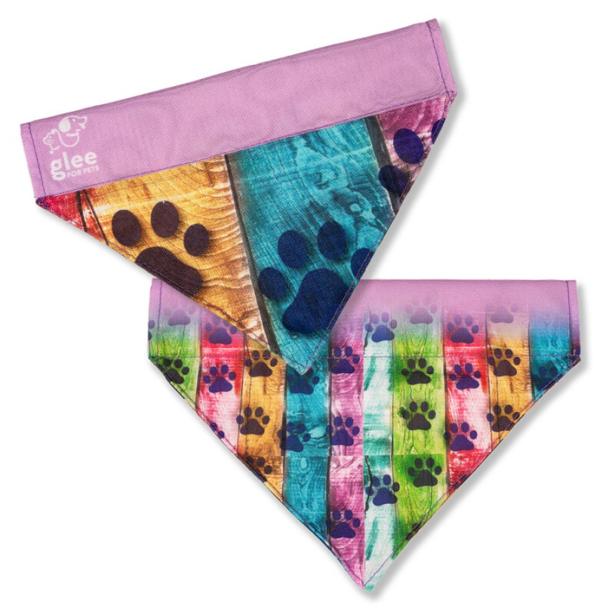 GLEE BANDANA PAW GARDEN L/XL 28,5cm x 20,5cm x5cm GLEE