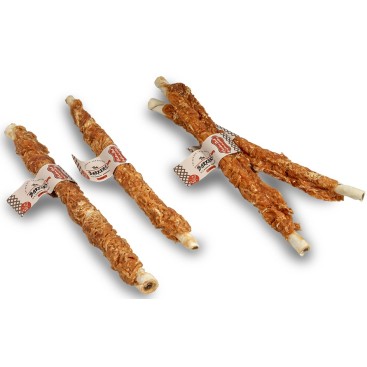 THE BARKERS CHICKEN STICK WITH BEEF SMOKED FILLING 30CM 100gr