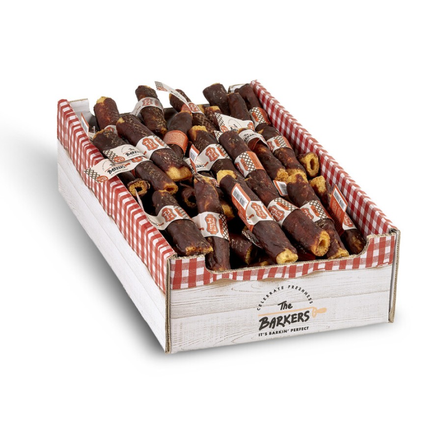 THE BARKERS CRISPY BEEF RICE TUBES 12CM THE BARKERS