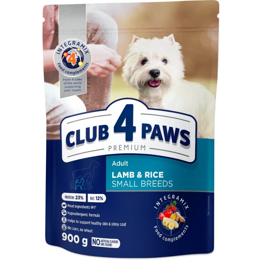 Club 4 Paws Dog Adult Small Lamb&Rice 900gr ΣΚΥΛΟΣ