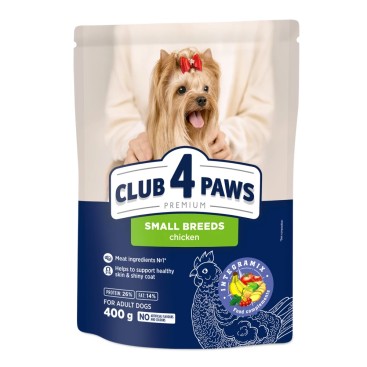 Club 4 Paws Dog Adult Small Chicken 400gr