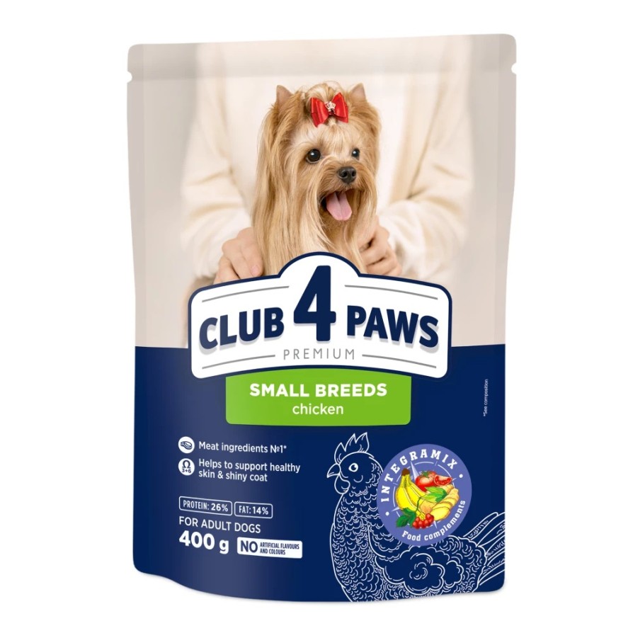 Club 4 Paws Dog Adult Small Chicken 400gr ΣΚΥΛΟΣ