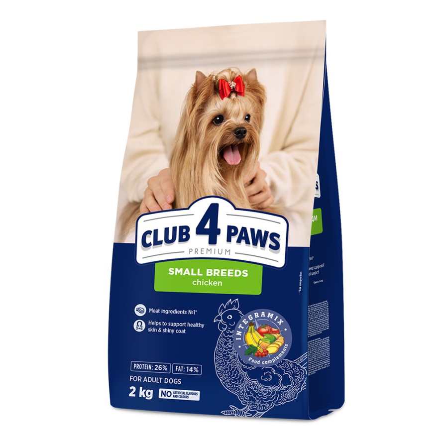 C4P Dog Adult Small Chicken 2kg CLUB4PAWS