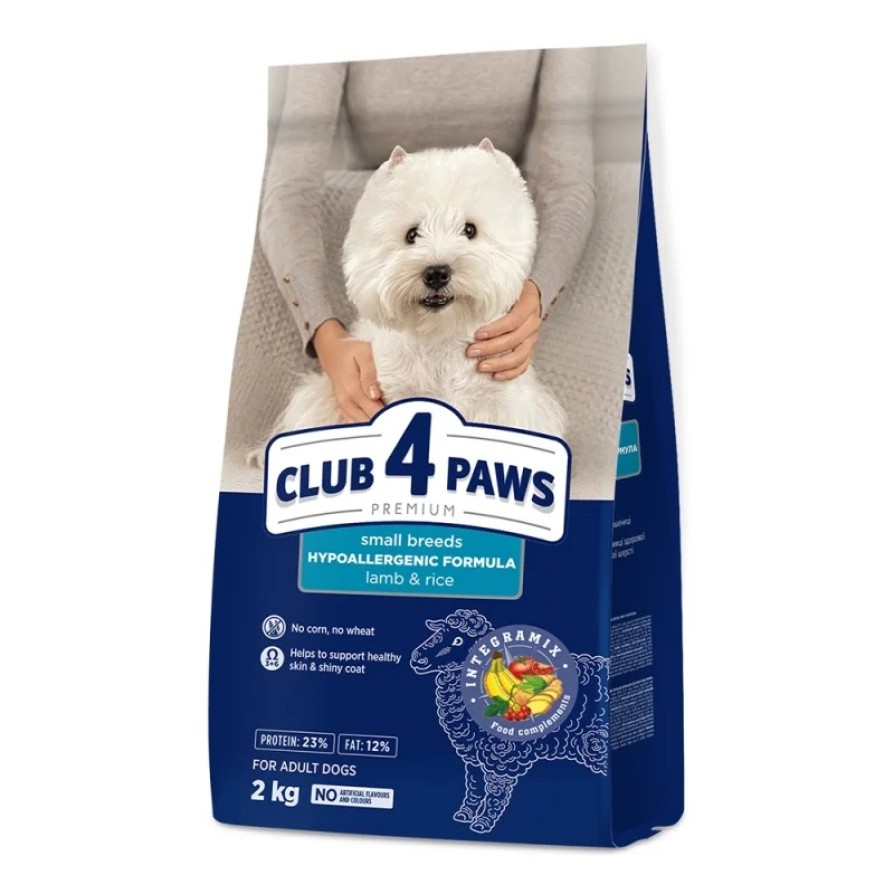 Club 4 Paws Dog Adult Small Lamb&Rice 2kg ΣΚΥΛΟΣ