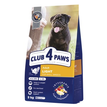 Club 4 Paws Dog Adult Small Light Turkey 5kg