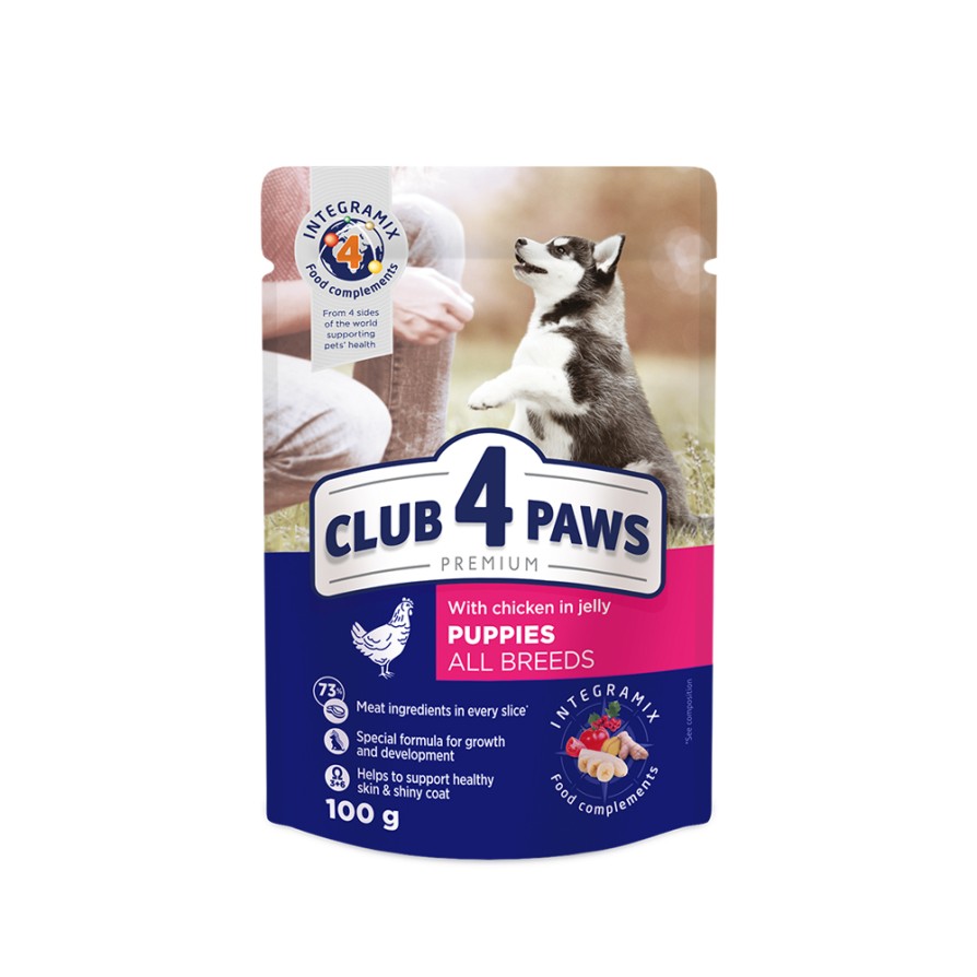 C4P Puppies All Breeds Chicken in Jelly 100gr CLUB4PAWS