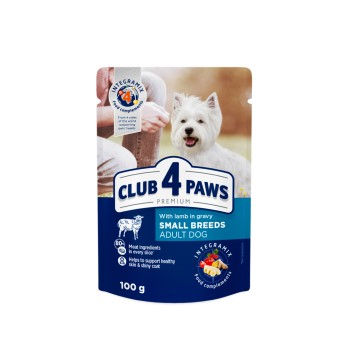 Club 4 Paws Dog Adult Small Breeds Lamb in Gravy 100gr