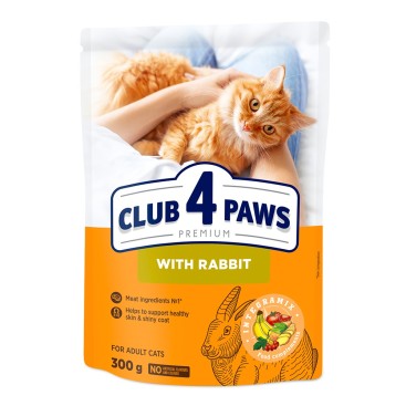 Club 4 Paws Cat Adult Rabbit 300gr