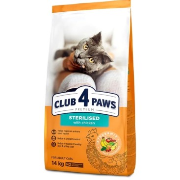 Club 4 Paws Cat Sterilized Chicken 14kg