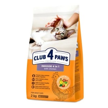 Club 4 Paws Cat Indoor 4in1 Chicken 2kg