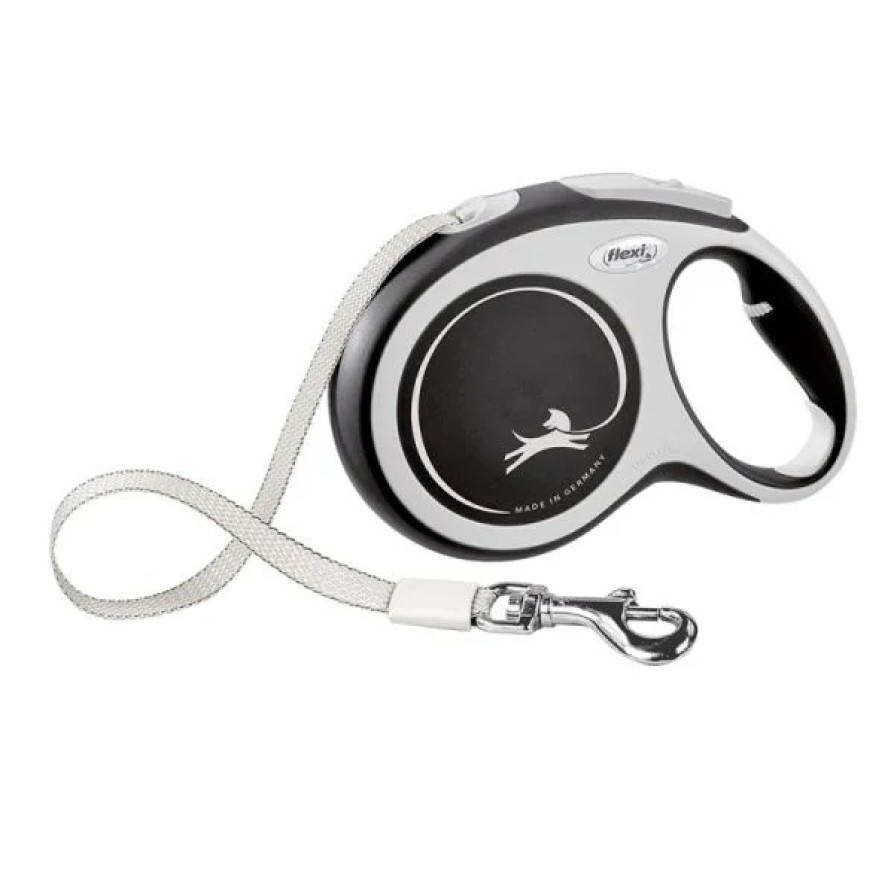 Flexi Comfort Long Ιμάντας BLACK 8m <50kg FLEXI