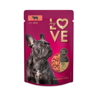 My Love Wet Dog Adult Beef 100gr
