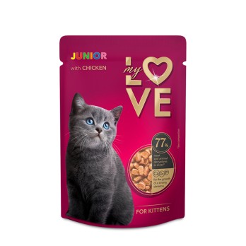 My Love Wet Cat Kitten Chicken 85gr