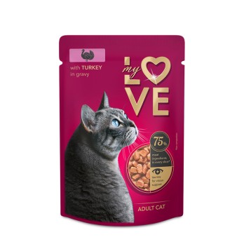 My Love Wet Cat Adult Turkey 85gr