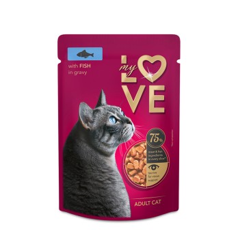 My Love Wet Cat Adult Fish 85gr